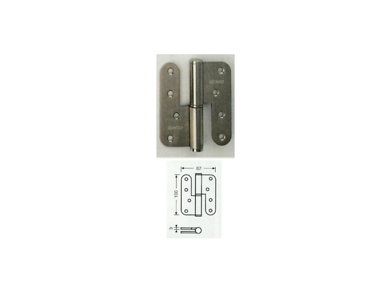 PERNIO 150R/100X87 IZ. INOX