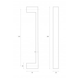 MANILLON C327/210MM BLANCO