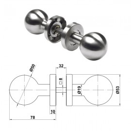 JGO. POMO GIRATORIO 11GR A.INOX 18/8