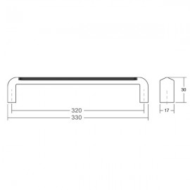 ASA LINES 0459-320/330 ZAMAK ORO CEPILLADO. VIEFE