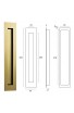 CAZOLETA RECTANGULAR 300X55MM IN.16.416.TG GOLD. KNF