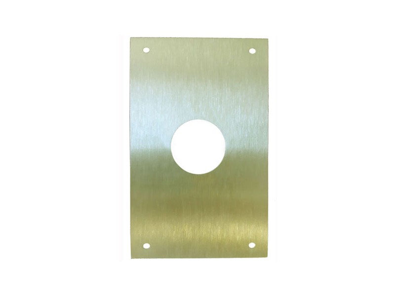 PLACA CERRADURA 80X120MM BOCALLAVE REDONDA Ø28MM M-51/80120R