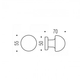 POMO FIJO ONE CC15 50X55 BLANCO