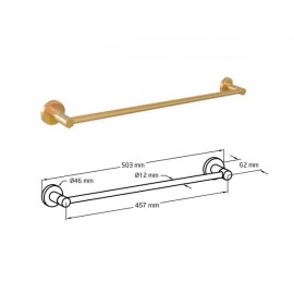 TOALLERO GORLIZ2-500 ORO MATE